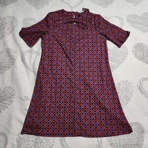 River Island Cutout Geometric‎ Shift Mini Dress - Size 14